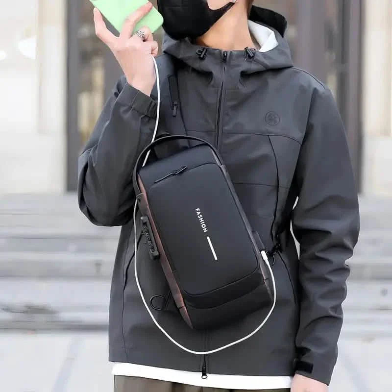 Multi-functional Trendy Sling Bag with Password Lock DailySale