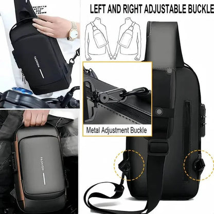 Multi-functional Trendy Sling Bag with Password Lock DailySale