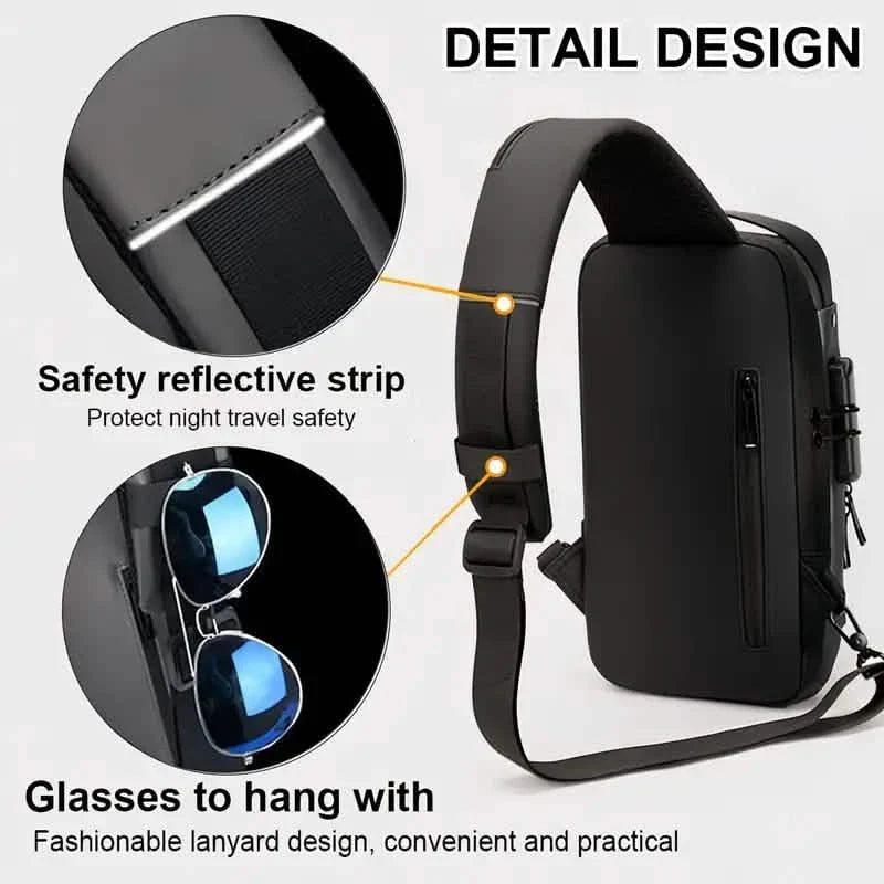 Multi-functional Trendy Sling Bag with Password Lock DailySale