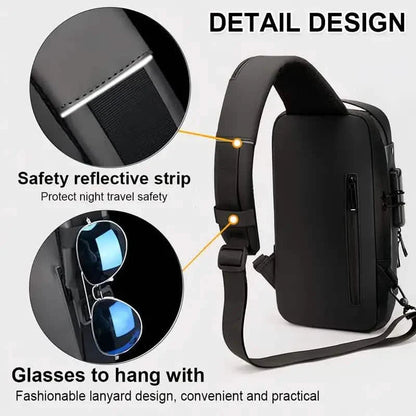 Multi-functional Trendy Sling Bag with Password Lock DailySale