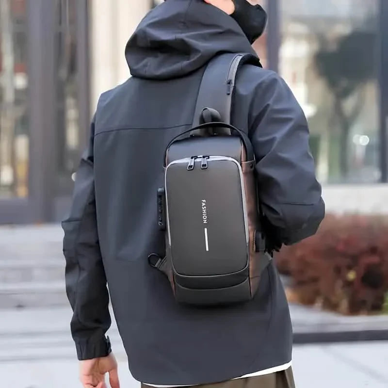 Multi-functional Trendy Sling Bag with Password Lock DailySale