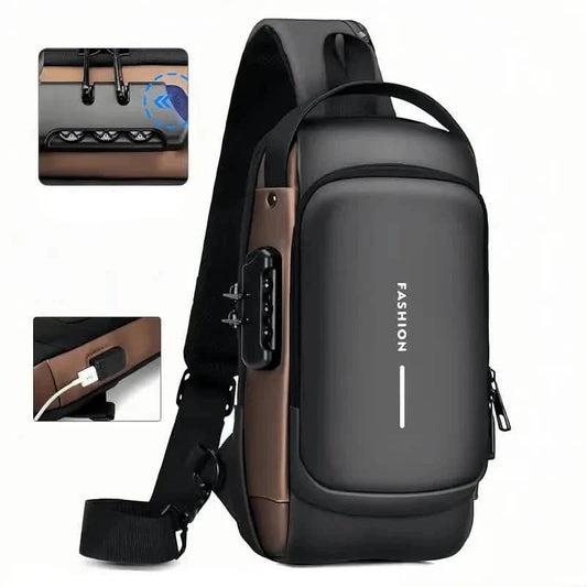 Multi-functional Trendy Sling Bag with Password Lock DailySale