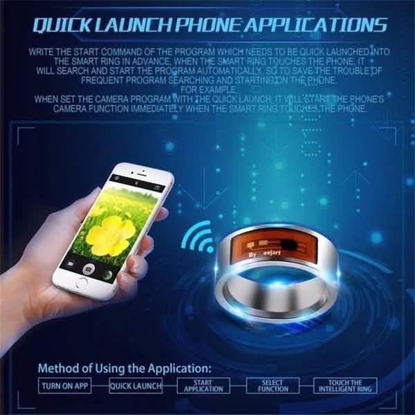 Multi-functional Waterproof Intelligent NFC Smart Ring DailySale