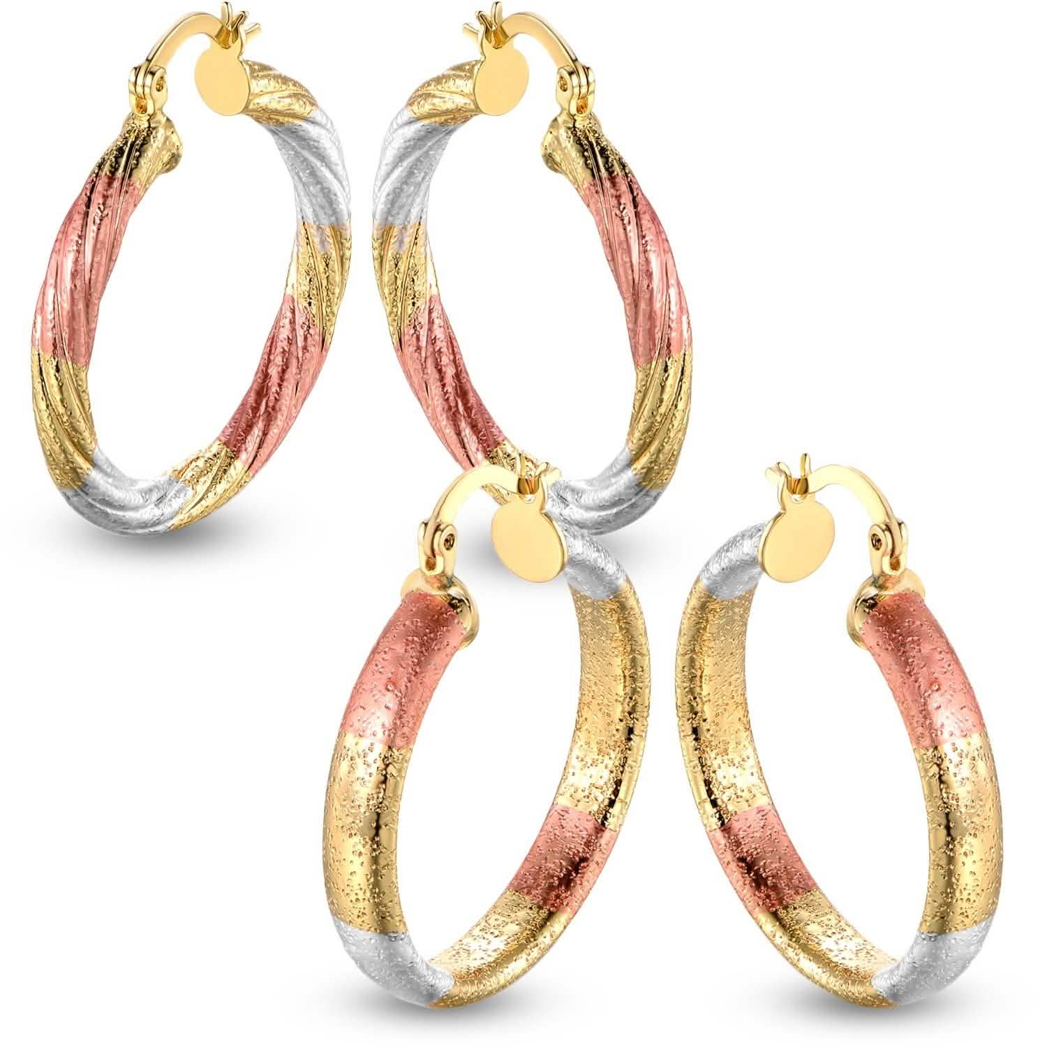 Multi Gold Hoop Earrings - Assorted Styles DailySale