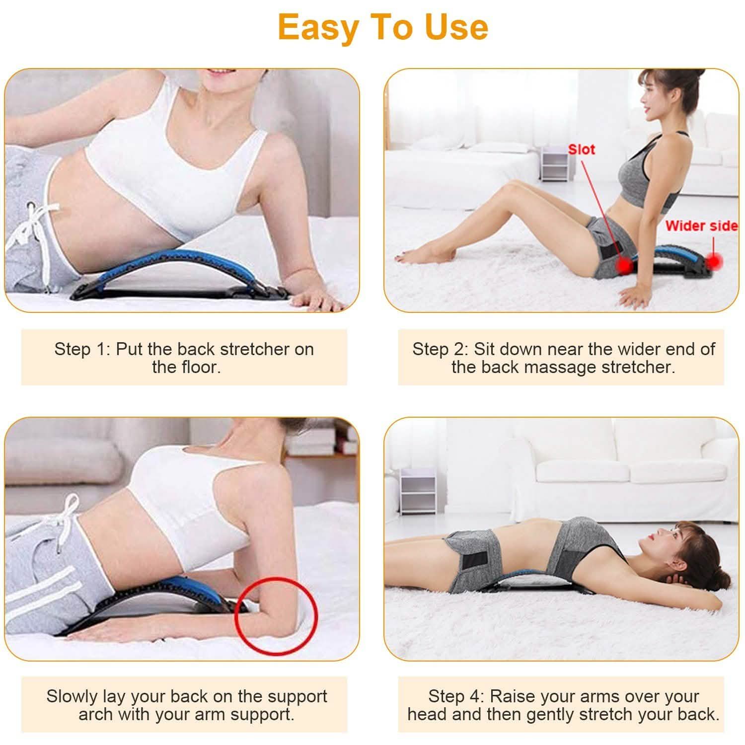Multi-Level Lumbar Spinal Support Stretcher DailySale