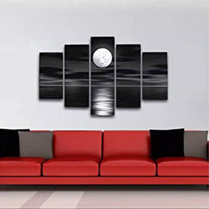 Multi-Panel Modern Abstract Paintings on Canvas Stretched on Wood DailySale