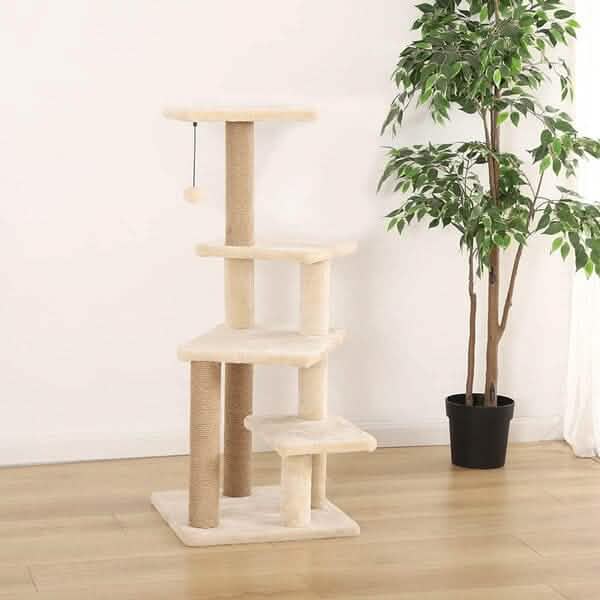 Multi-Platform Cat Condo Tree Tower With Scratching Post DailySale