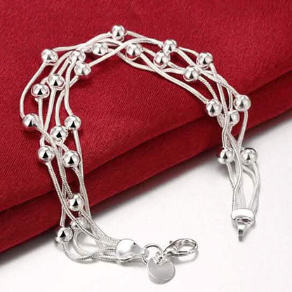 Multi Strand Beaded Snake Chain Bracelet DailySale