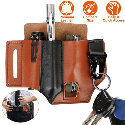 Multi-tool Sheath for Belt Leather EDC Pocket Organizer DailySale