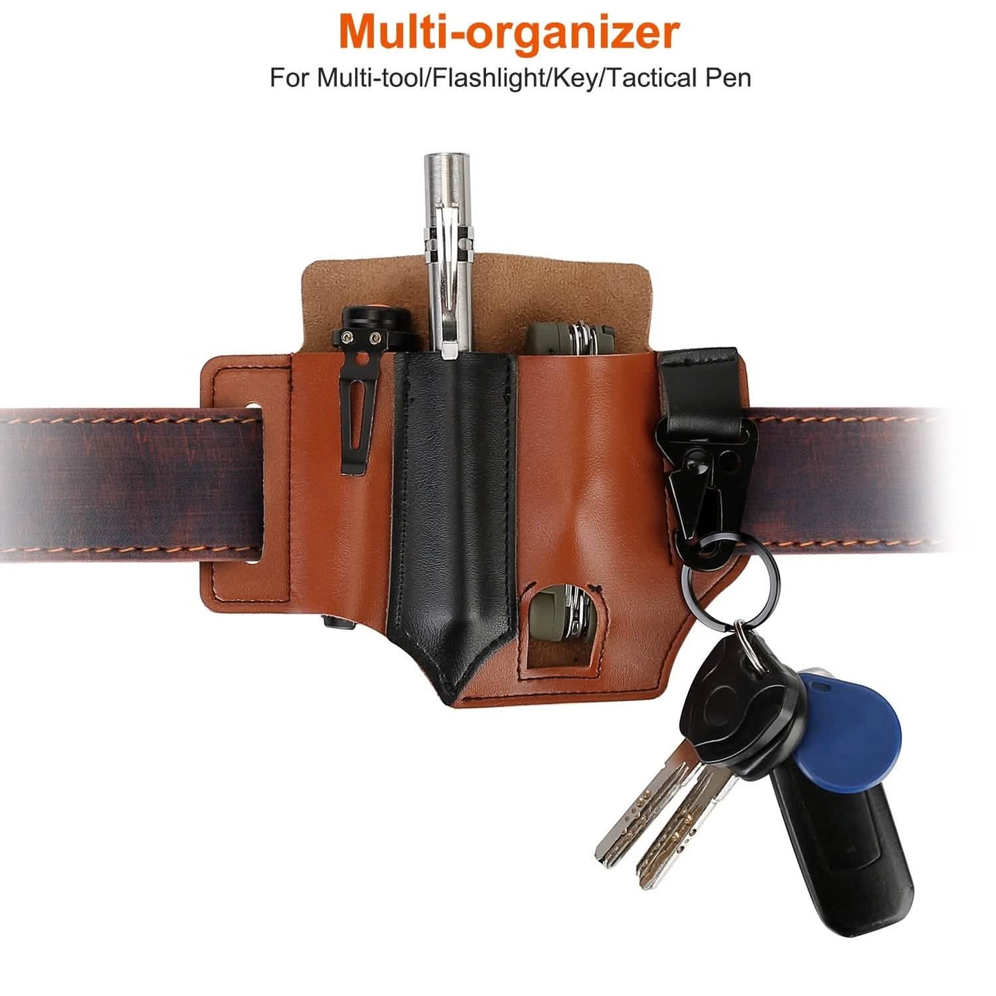Multi-tool Sheath for Belt Leather EDC Pocket Organizer DailySale