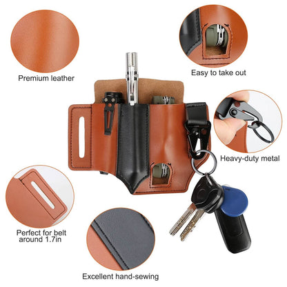 Multi-tool Sheath for Belt Leather EDC Pocket Organizer DailySale