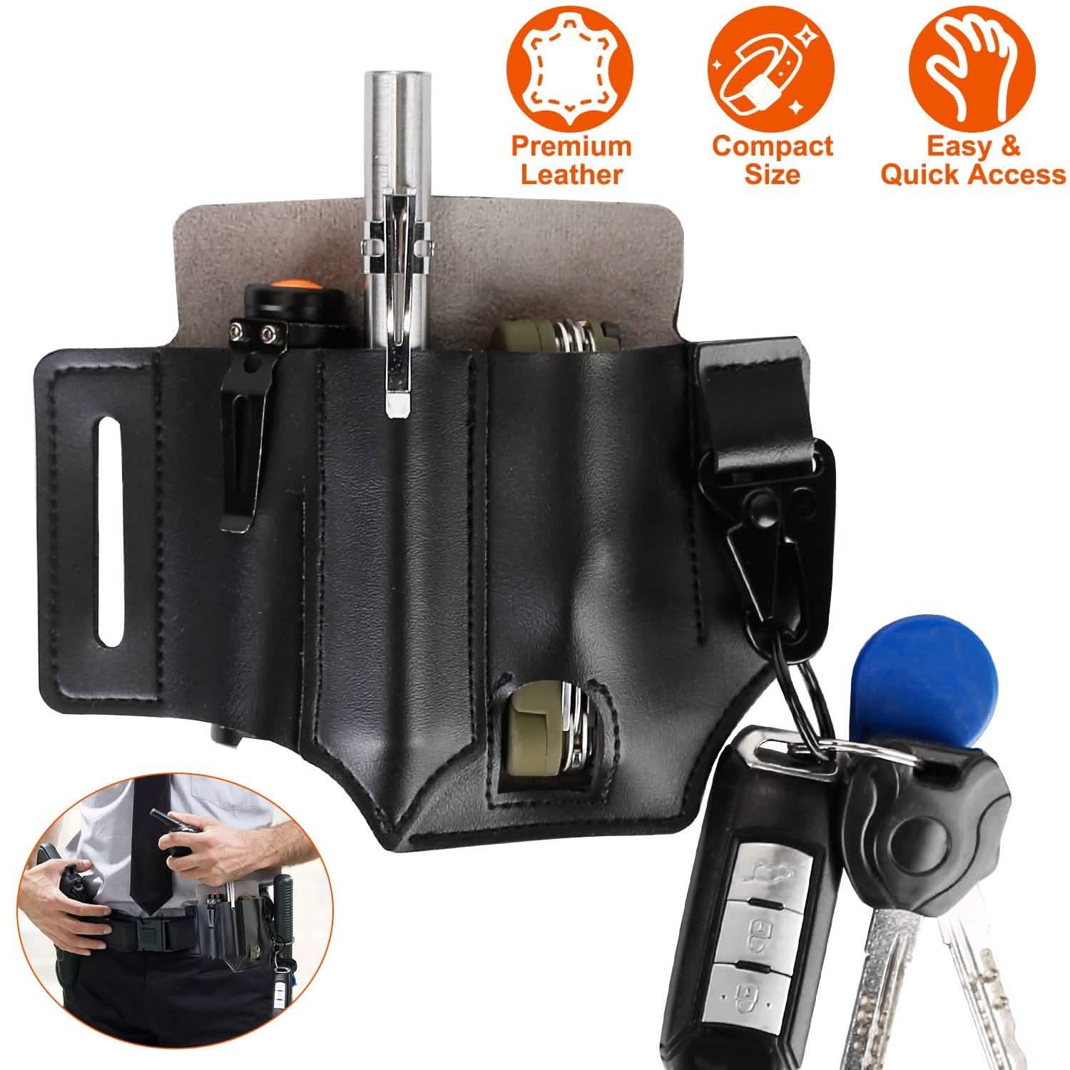 Multi-tool Sheath for Belt Leather EDC Pocket Organizer DailySale