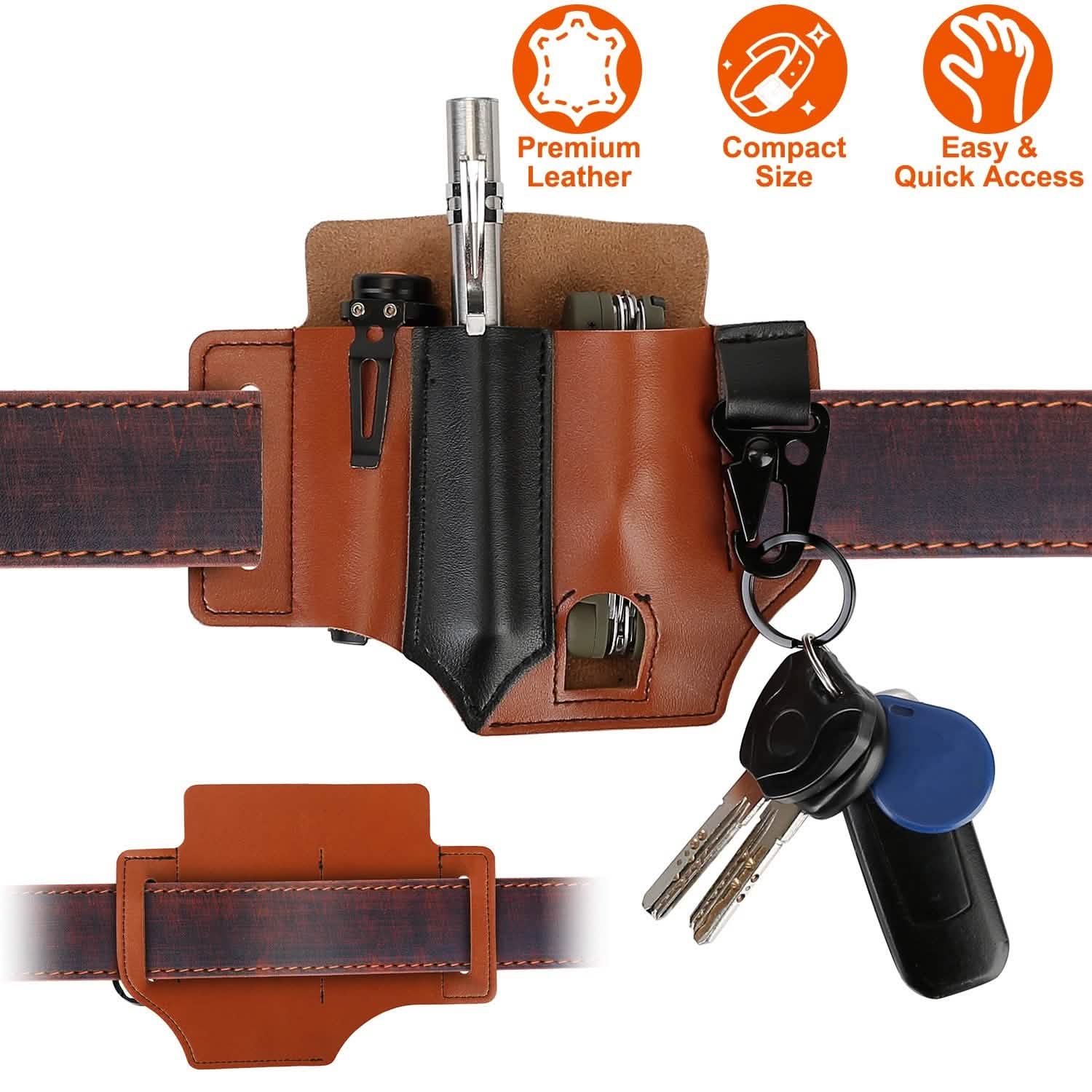 Multi-tool Sheath for Belt Leather EDC Pocket Organizer DailySale
