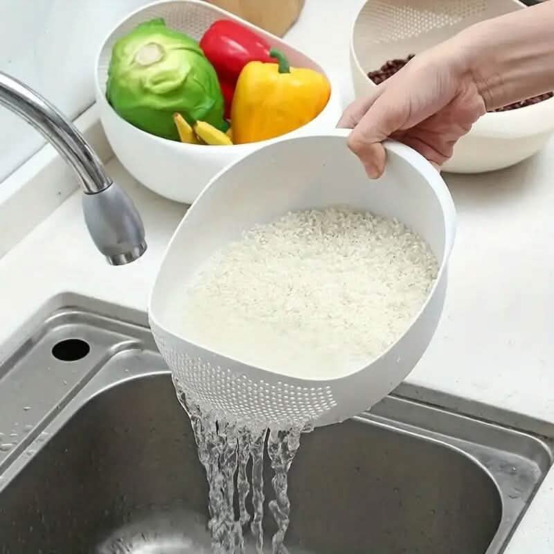 Multi-Use Food Safe Rice Washing Bowl DailySale