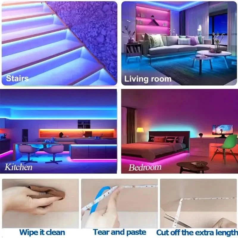 Multicolor LED Light Strip for TV with Remote Control DailySale