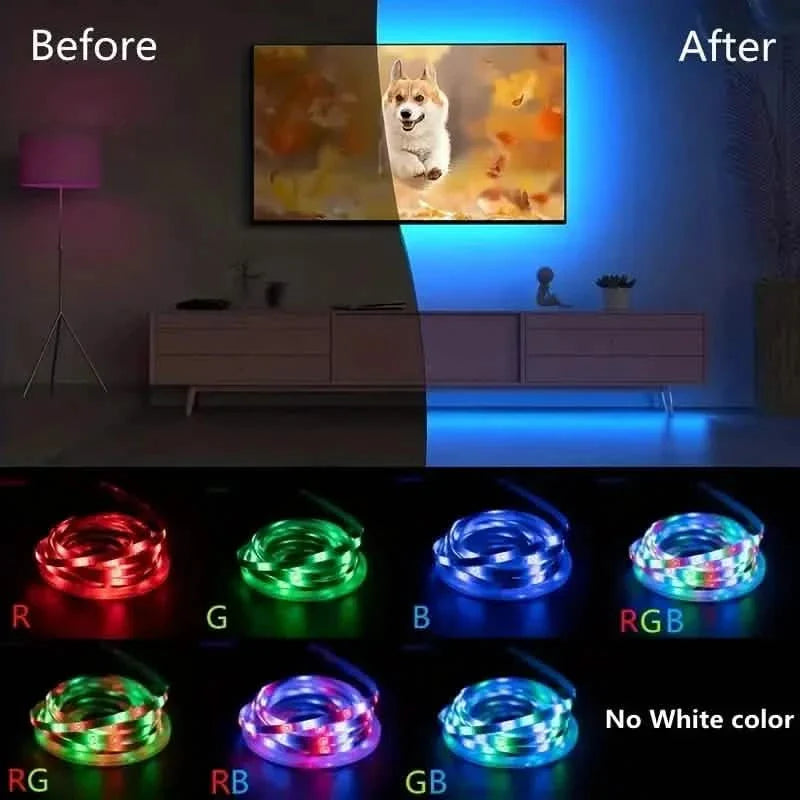 Multicolor LED Light Strip for TV with Remote Control DailySale