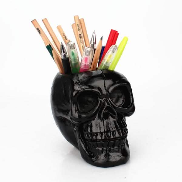 Multifunction Creative Skull Storage Stationery Holder DailySale