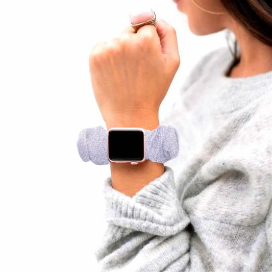 Multifunction Hair Scrunchie Apple Watch Band - Assorted Colors DailySale