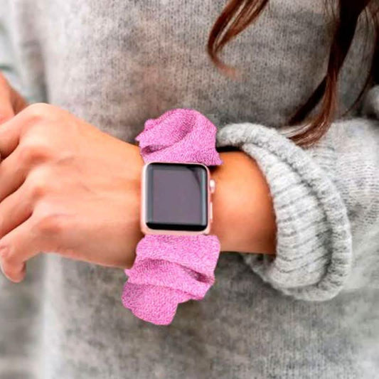 Multifunction Hair Scrunchie Apple Watch Band - Assorted Colors DailySale