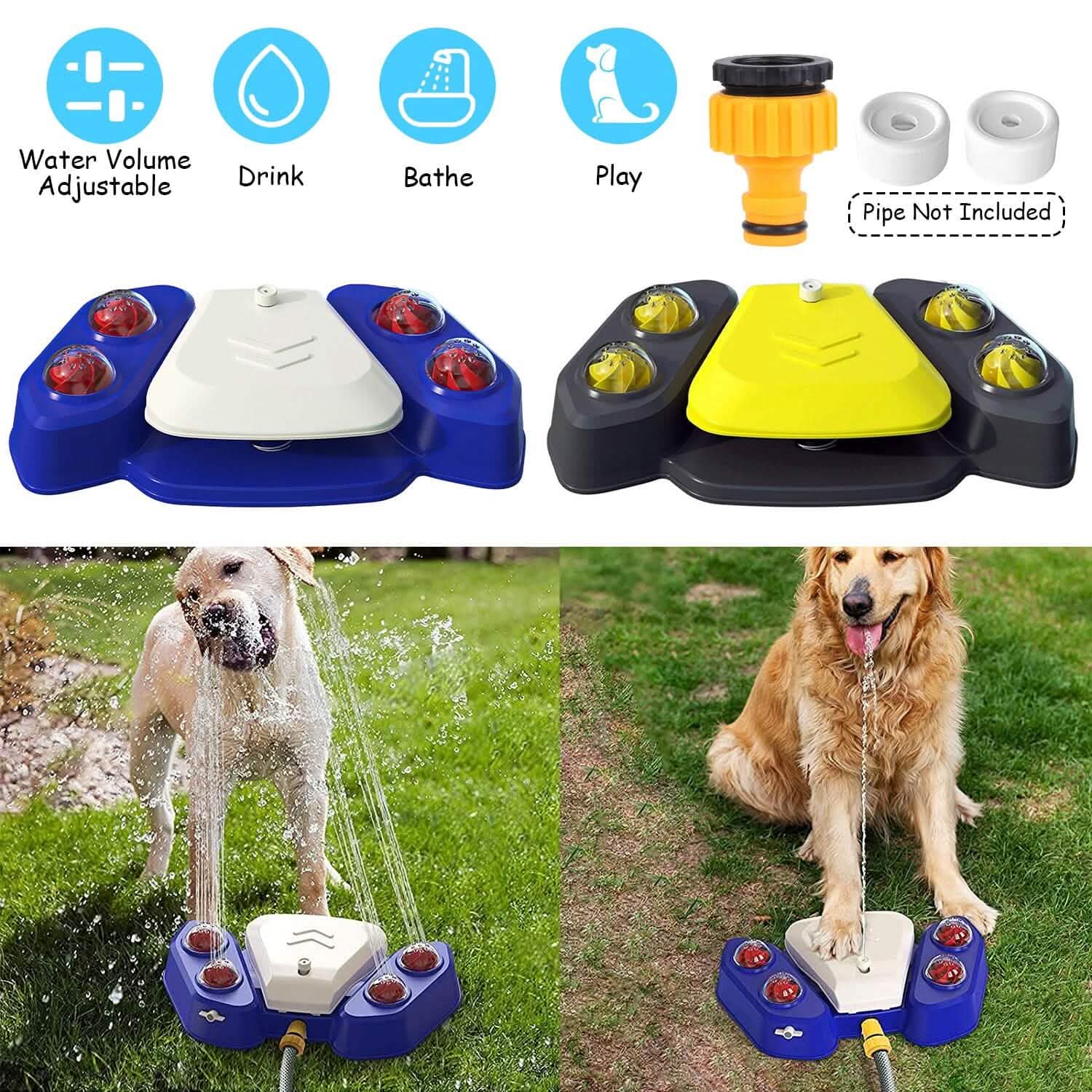 Multifunctional Automatic Pet Water Dispenser Outdoor Step-on Activated Sprinkler DailySale