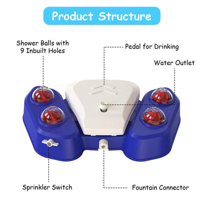 Multifunctional Automatic Pet Water Dispenser Outdoor Step-on Activated Sprinkler DailySale