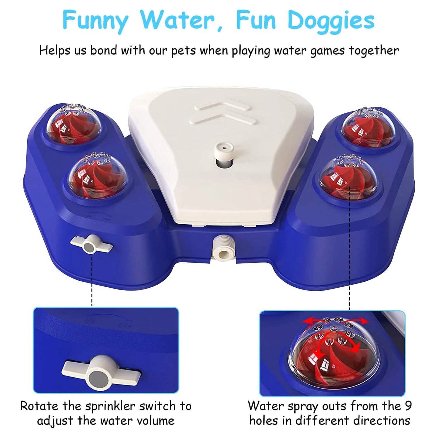 Multifunctional Automatic Pet Water Dispenser Outdoor Step-on Activated Sprinkler DailySale