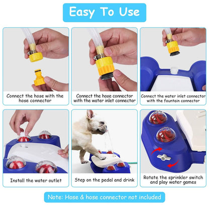 Multifunctional Automatic Pet Water Dispenser Outdoor Step-on Activated Sprinkler DailySale
