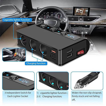 Multifunctional Car Charger Socket DailySale