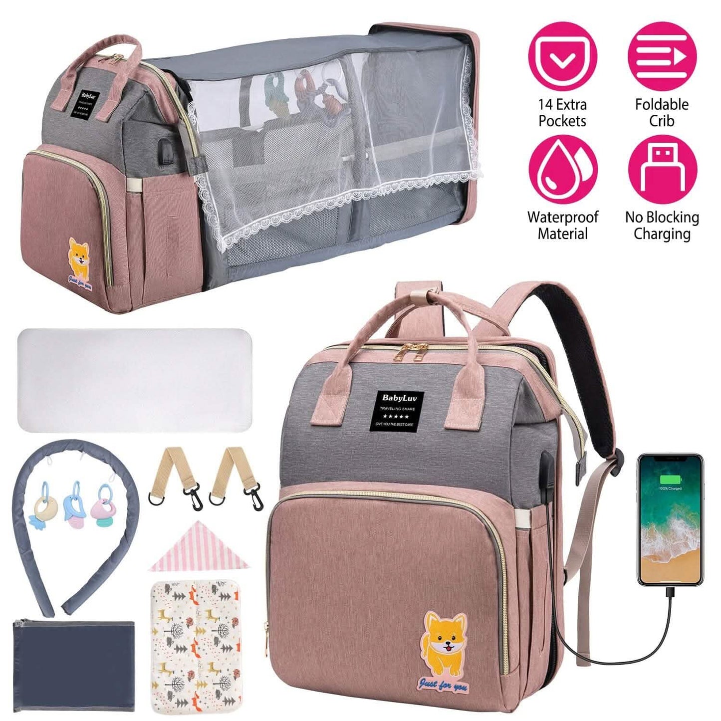 Multifunctional Diaper Bag Backpack DailySale