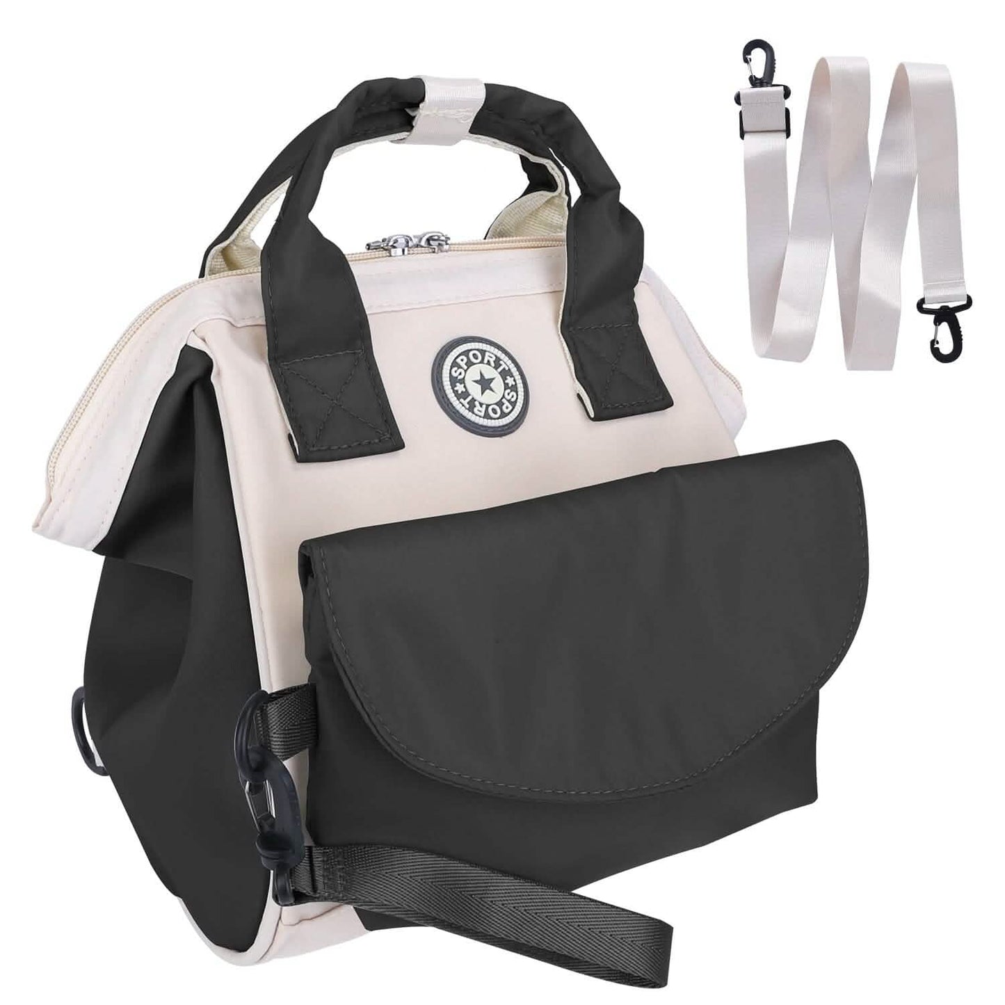 Multifunctional Diaper Changing Bag with 2 Insulated Pockets Commute Bag DailySale