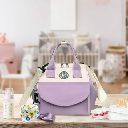Multifunctional Diaper Changing Bag with 2 Insulated Pockets Commute Bag DailySale