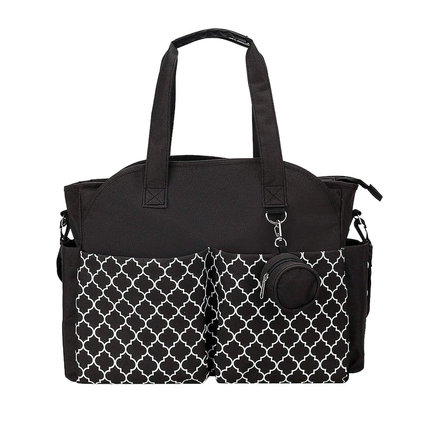 Multifunctional Diaper Changing Tote Bag with Adjustable Messenger Strap DailySale