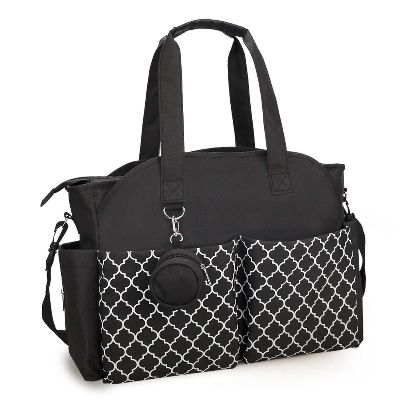 Multifunctional Diaper Changing Tote Bag with Adjustable Messenger Strap DailySale