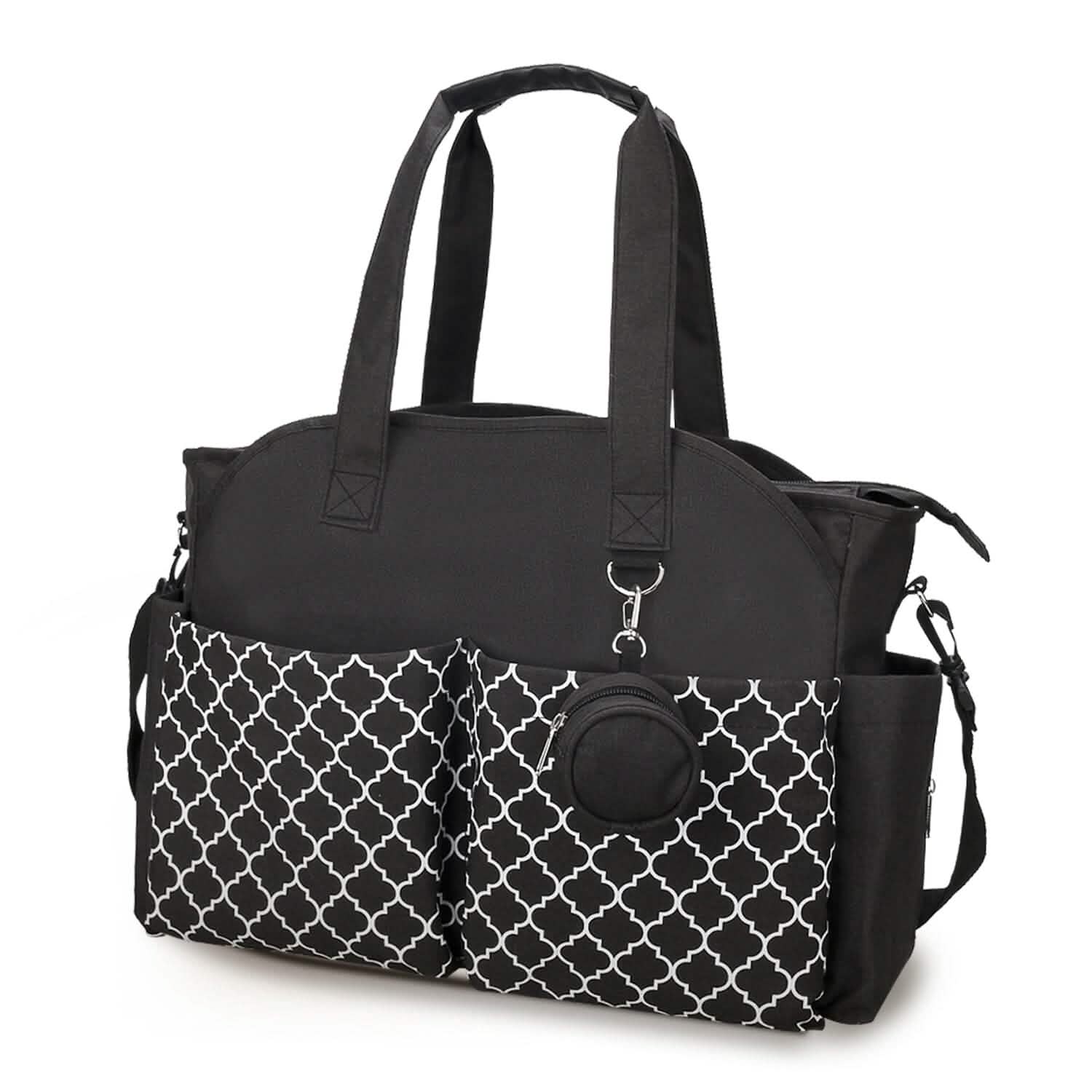 Multifunctional Diaper Changing Tote Bag with Adjustable Messenger Strap DailySale