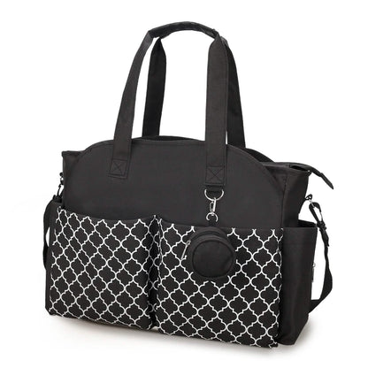 Multifunctional Diaper Changing Tote Bag with Adjustable Messenger Strap DailySale