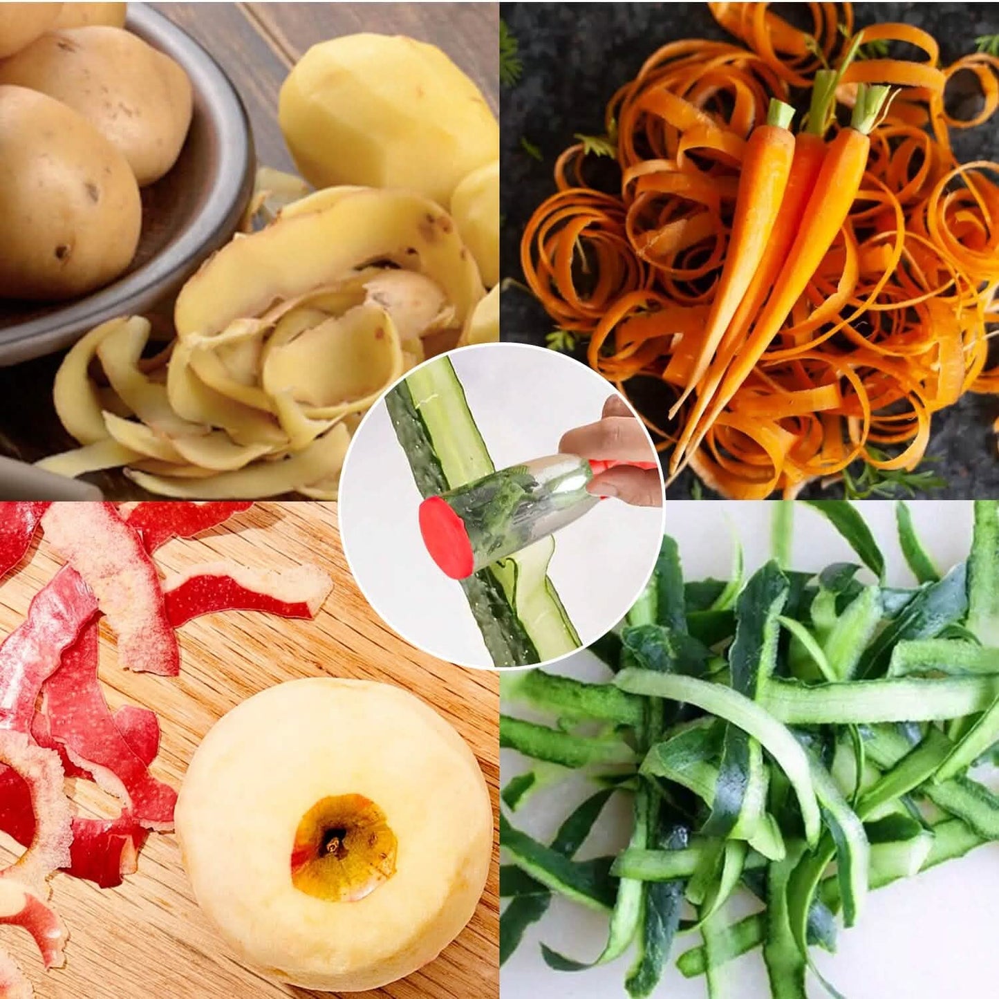Multifunctional Fruit Vegetable Peeler With Storage Box Tube DailySale