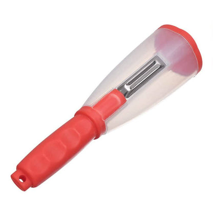 Multifunctional Fruit Vegetable Peeler With Storage Box Tube DailySale