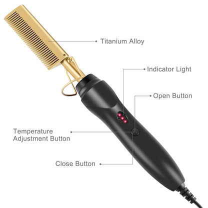 Multifunctional Hair Straightening Comb DailySale