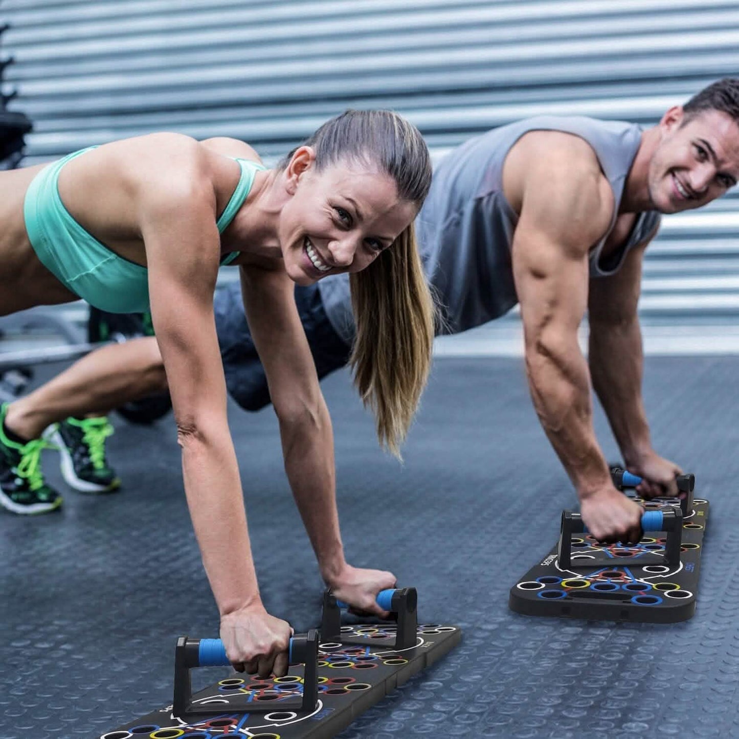 Multifunctional Push Up Board Home Strength Training Equipment with 15 Fitness Accessories DailySale