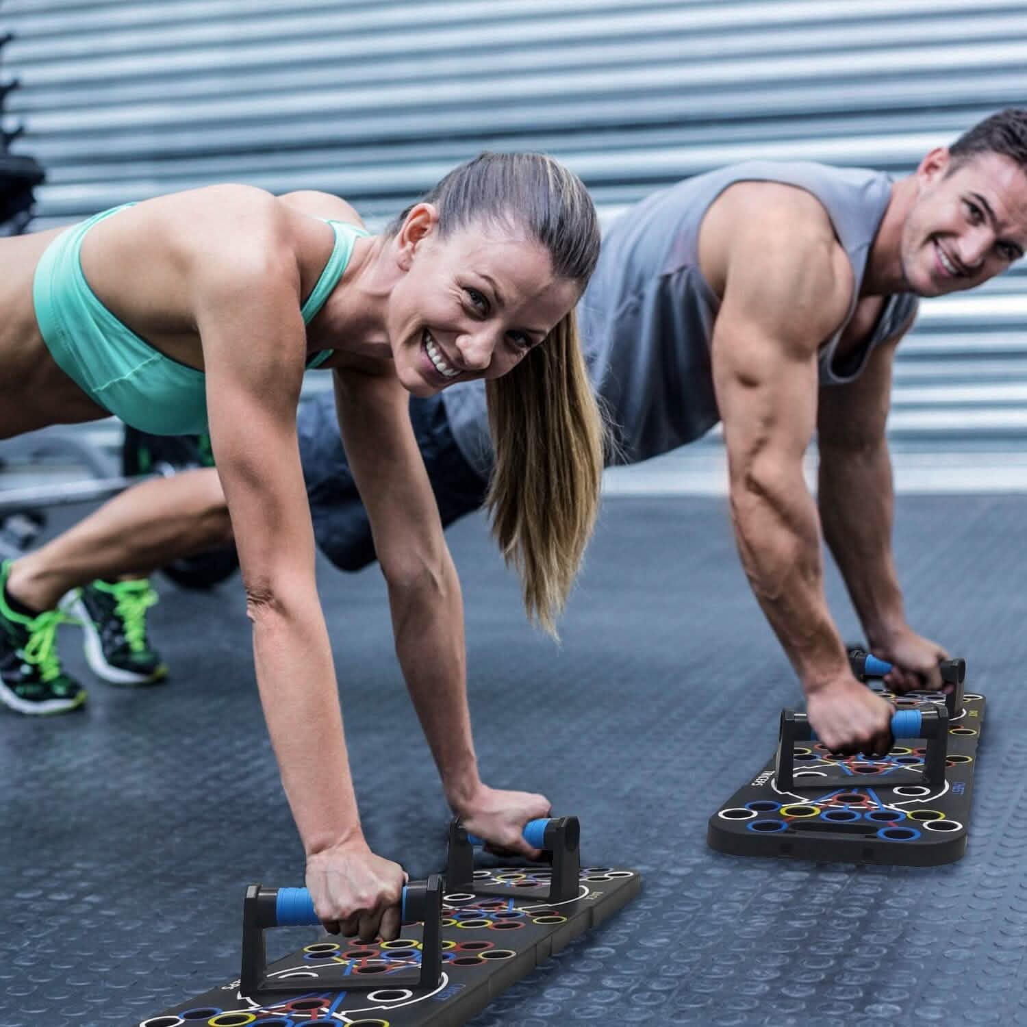 Multifunctional Push Up Board Home Strength Training Equipment with 15 Fitness Accessories DailySale