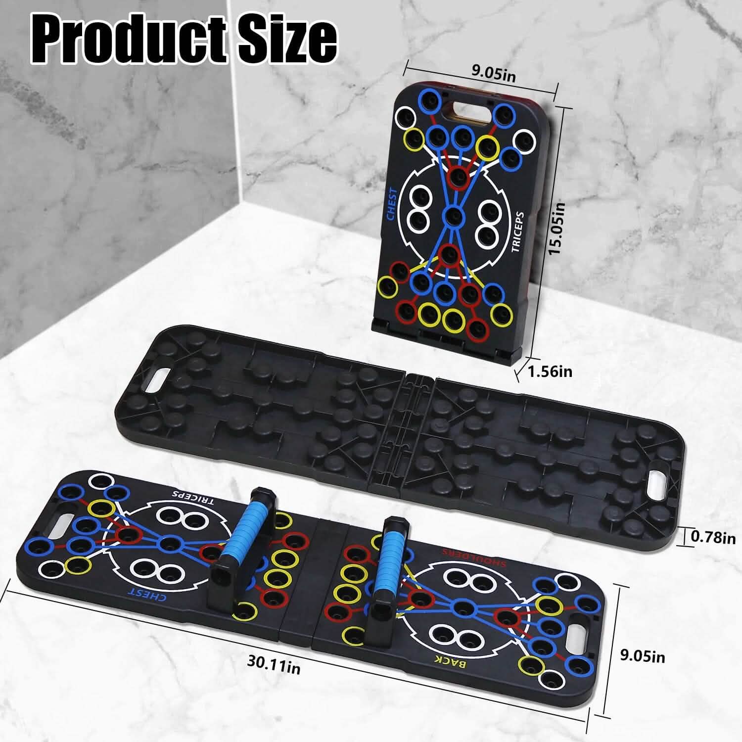 Multifunctional Push Up Board Home Strength Training Equipment with 15 Fitness Accessories DailySale