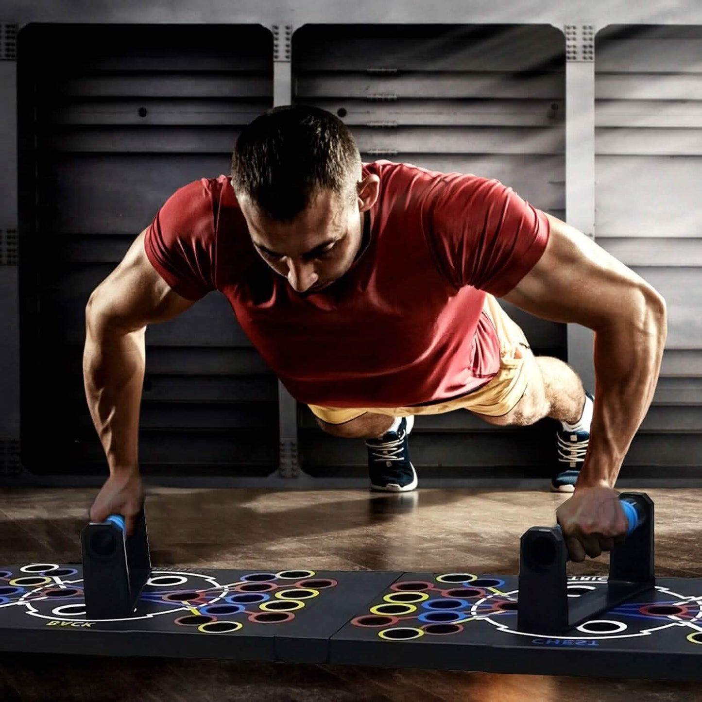 Multifunctional Push Up Board Home Strength Training Equipment with 15 Fitness Accessories DailySale