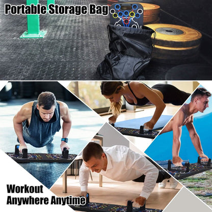 Multifunctional Push Up Board Home Strength Training Equipment with 15 Fitness Accessories DailySale