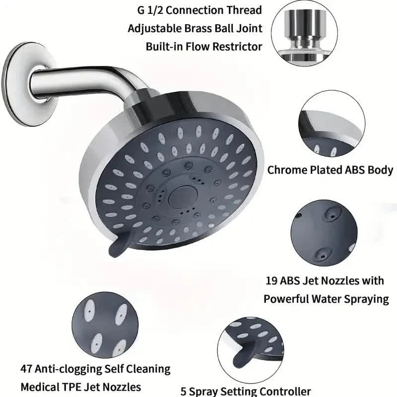 Multifunctional Replacement Rain Shower Head DailySale