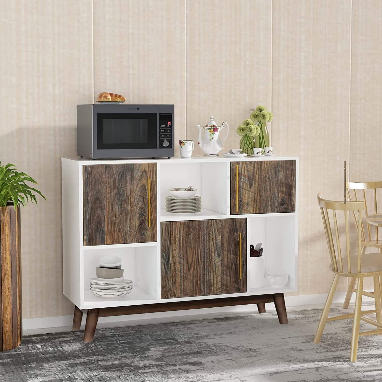 Multifunctional Storage Cabinet Modern Buffet or Kitchen Sideboard DailySale
