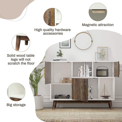 Multifunctional Storage Cabinet Modern Buffet or Kitchen Sideboard DailySale