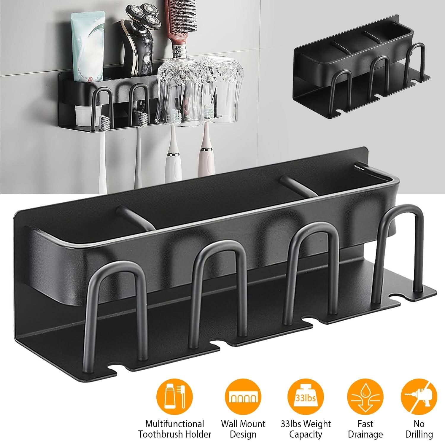 Multifunctional Toothbrush Holder Rack Organizer DailySale