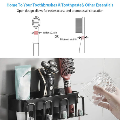 Multifunctional Toothbrush Holder Rack Organizer DailySale