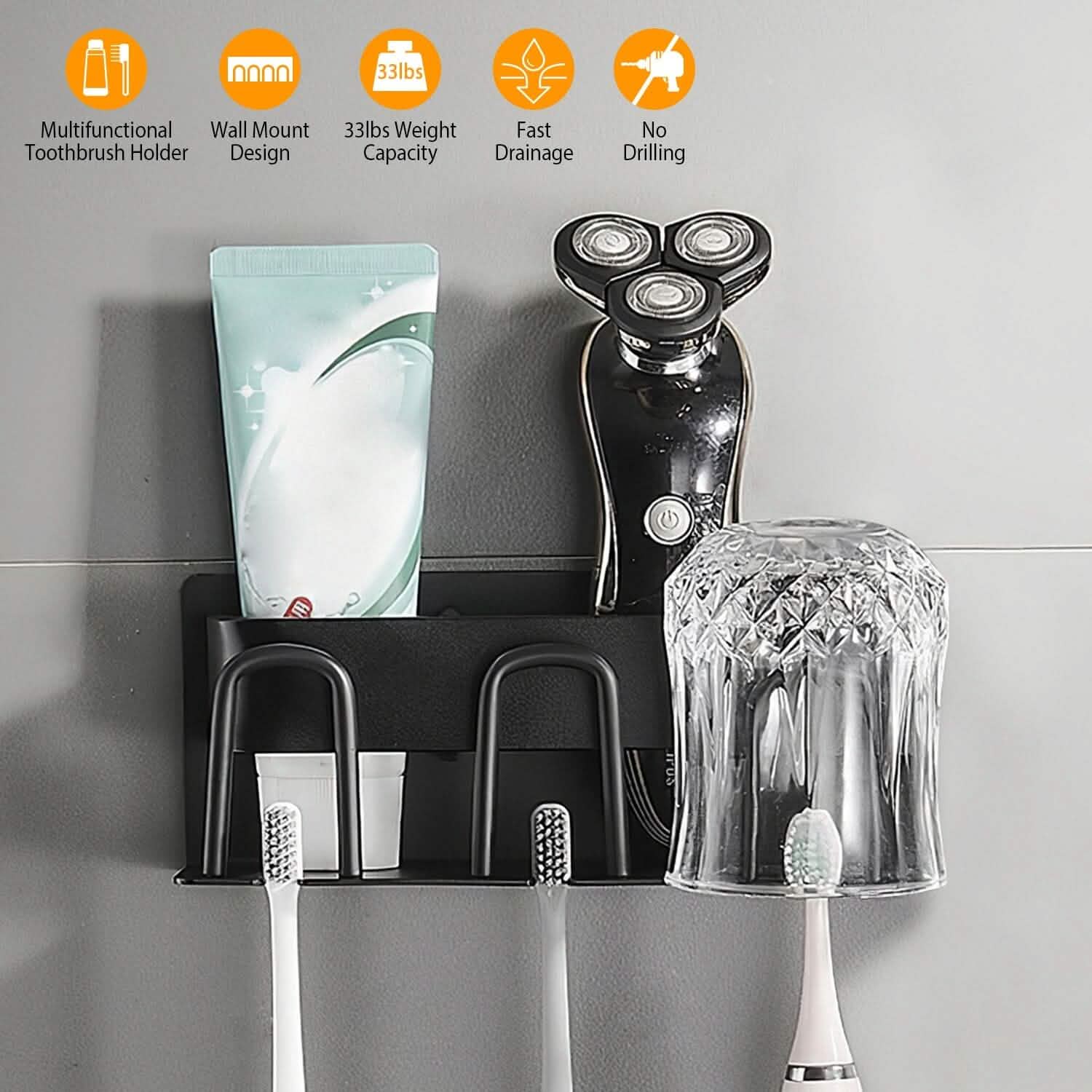 Multifunctional Toothbrush Holder Rack Organizer DailySale
