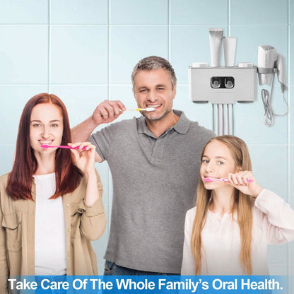 Multifunctional Wall Mount Toothbrush Organizer DailySale